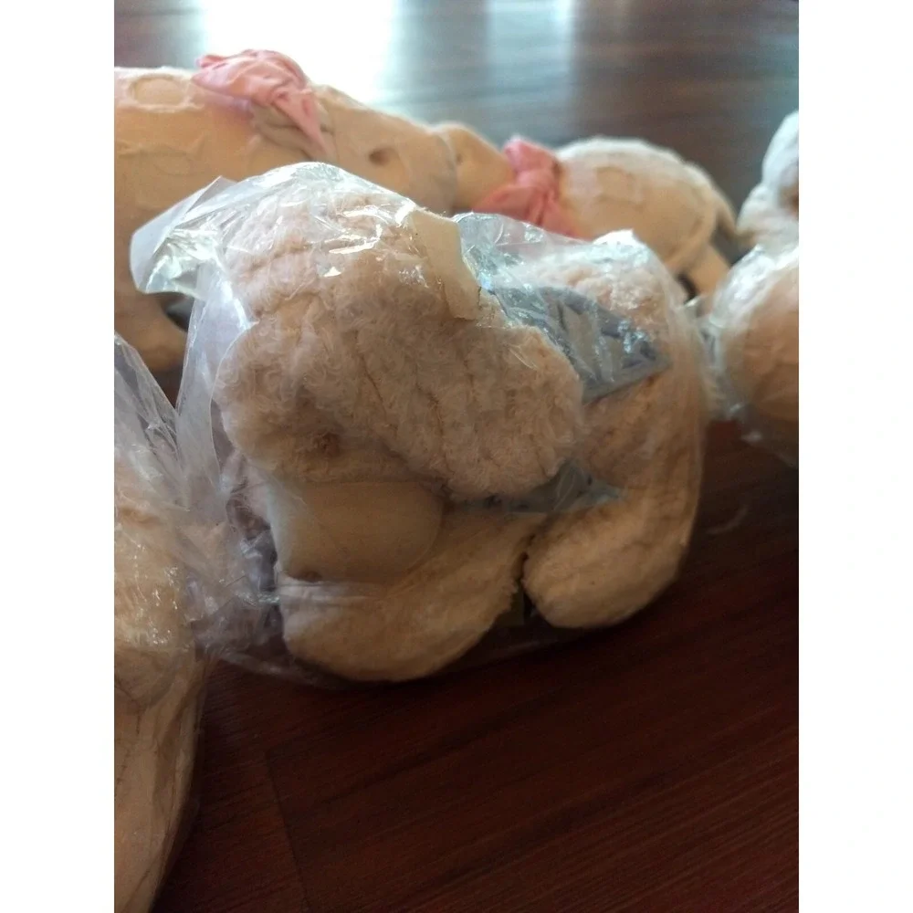 lot of 7 two's company‎ plush pig bear dog turtle cat bunny D5